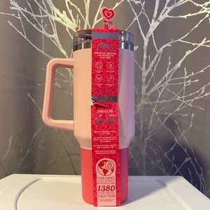 BNWT Hydragear Atlas 40oz Pink Heart Tumbler PRICE FIRM